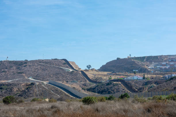 istock The border wall between US and Mexico 1150859735