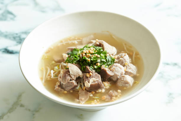 istock Beef and fish ball pho noodle 1150860502
