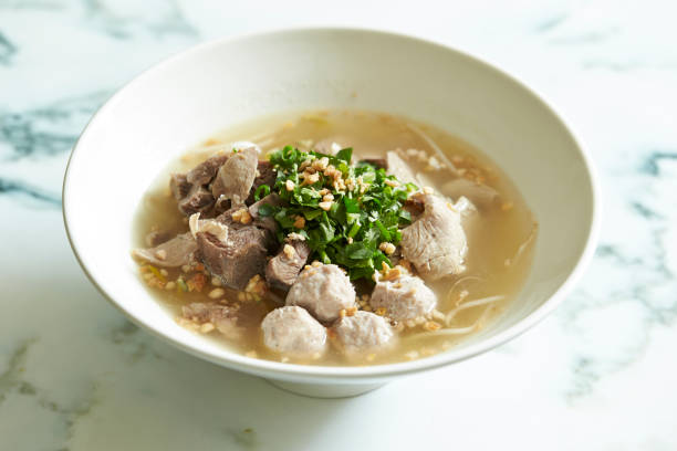 istock Beef and fish ball pho noodle 1150860529