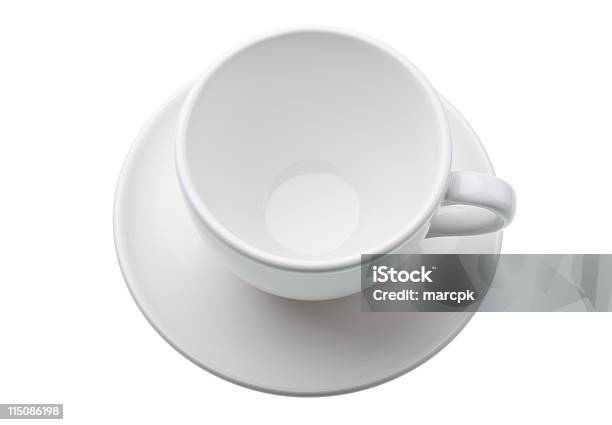 Tazza E Il Piattino - Fotografie stock e altre immagini di Bianco - Bianco, Bibita, Caffè - Bevanda