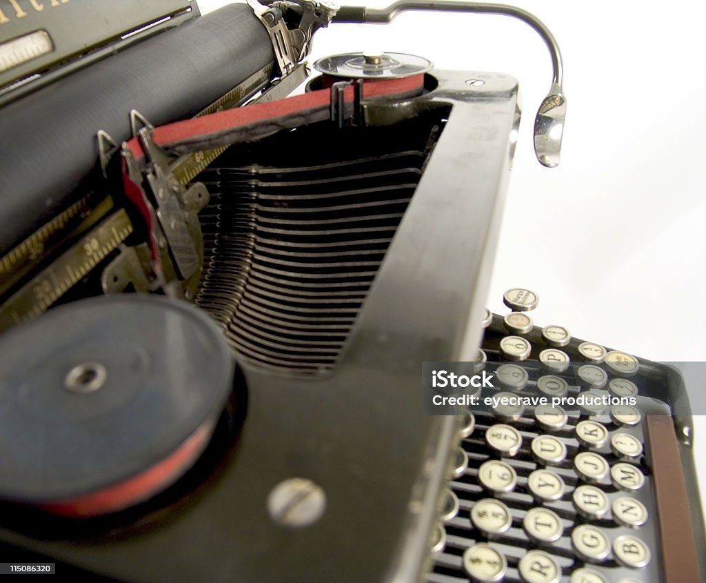 vintage máquina de escrever - Foto de stock de Alavanca royalty-free