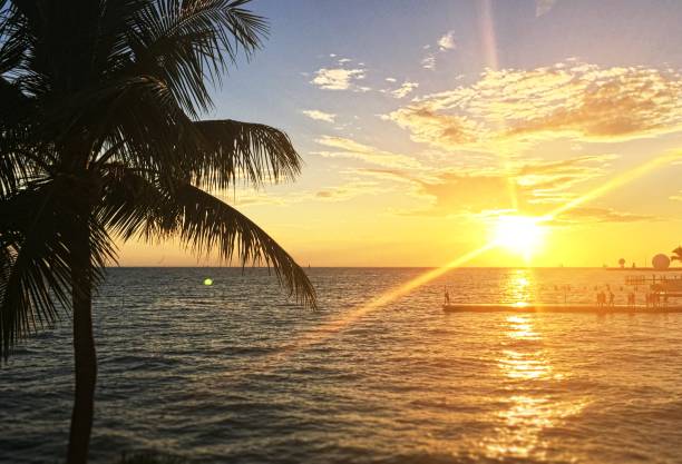 istock Sunrays Reflecting over Atlantic Ocean in Key West Horizon 1150863966