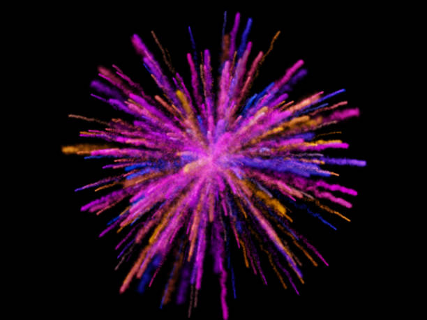 istock Colorful powder explosion on black background 1150864954