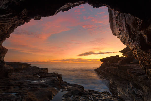 istock Beautiful cave sunrise 1150866216