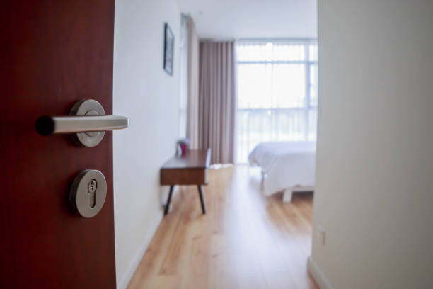 istock Bedroom in modern apartment 1150869137