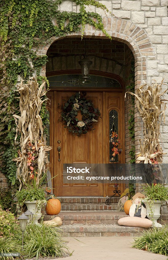 Herbst home Eingang arch - Lizenzfrei Mais - Zea Stock-Foto