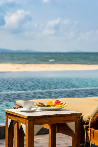 istock Delicious breakfast on the summer holiday vacation 1150871375