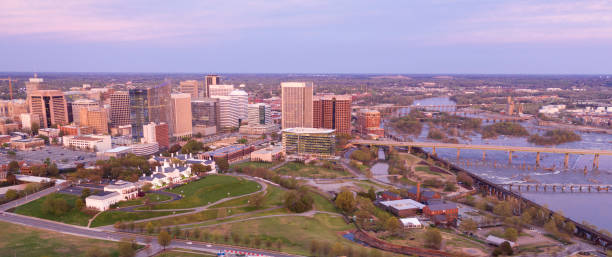 istock Late Evening Light Downtown City Skyline Riverfront Park Richmond Virginia 1150871417