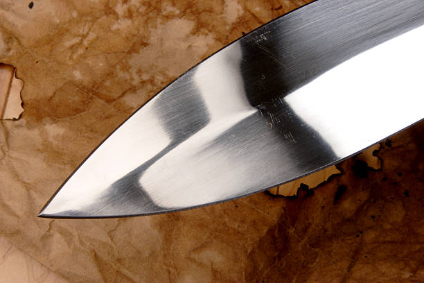 スチール刀ポイント - knife edge ストックフォトと画像