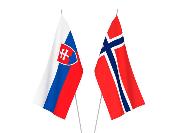 istock Norway and Slovakia flags 1150882052