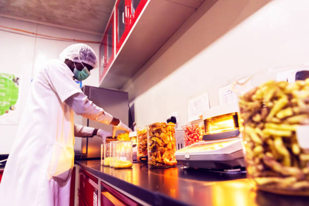 istock Lab Technician Performing Food Quality Tests at a Food Processing Plant 1150882706