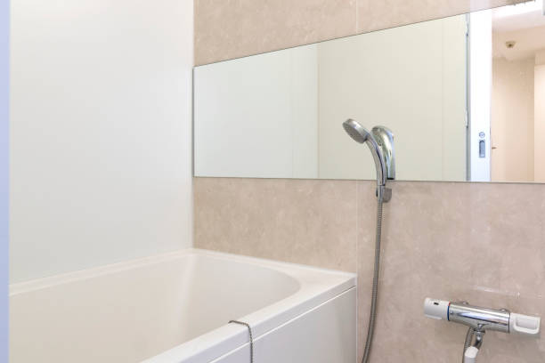 istock Large white bathtub in new modern bathroom 1150883000