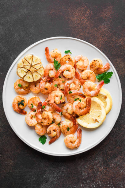 istock Roasted shrimps, prawns 1150884920