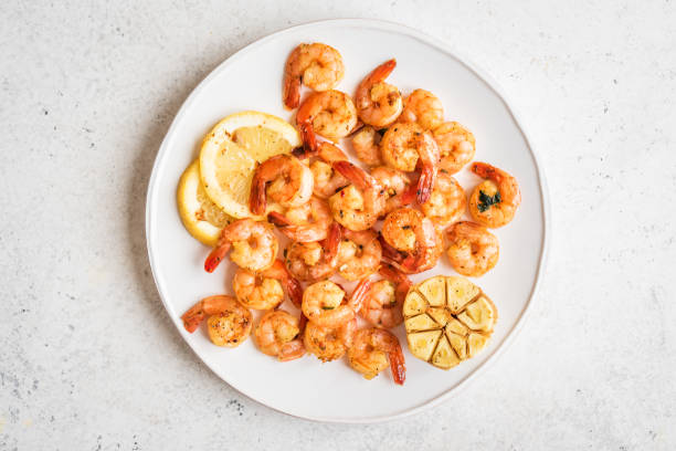 istock Roasted shrimps, prawns 1150884933