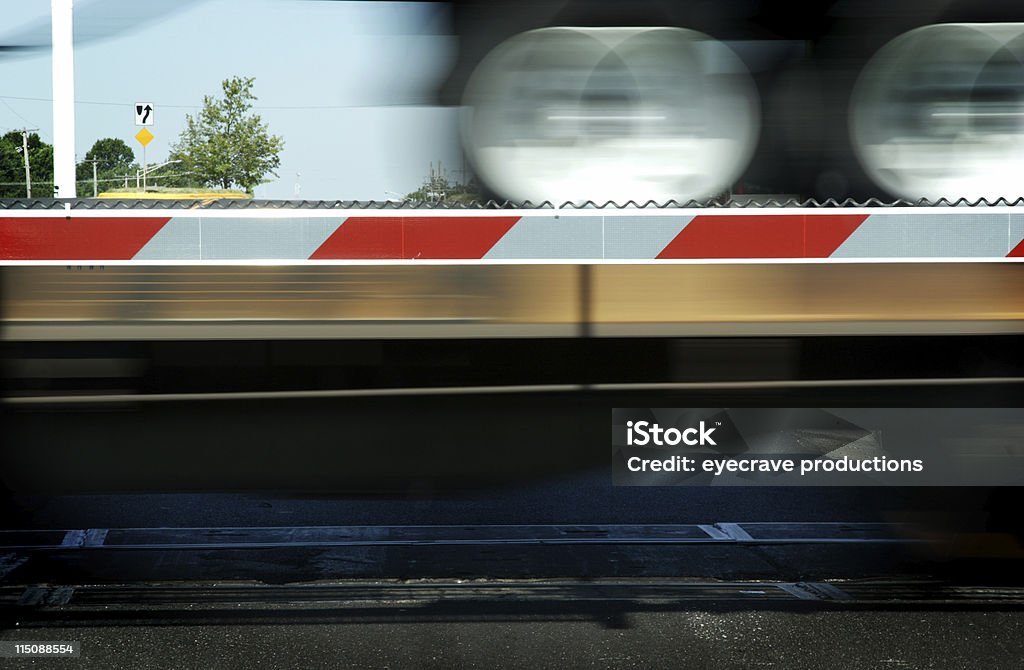 Bahnübergang - Lizenzfrei Bahngleis Stock-Foto