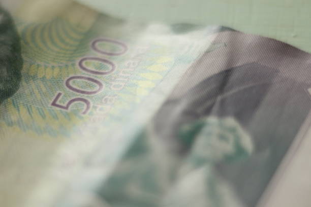 istock Serbian Dinar paper bank note of 5000 1150887203