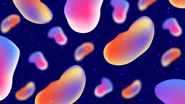 Vector illustration of Liquid Shapes Background