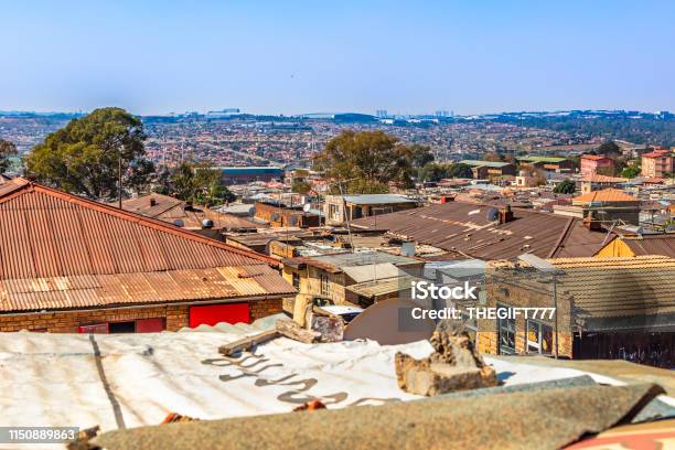 Alexandra Township With Limbro Park And East Rand In The Distance Stock Photo - Download Image Now