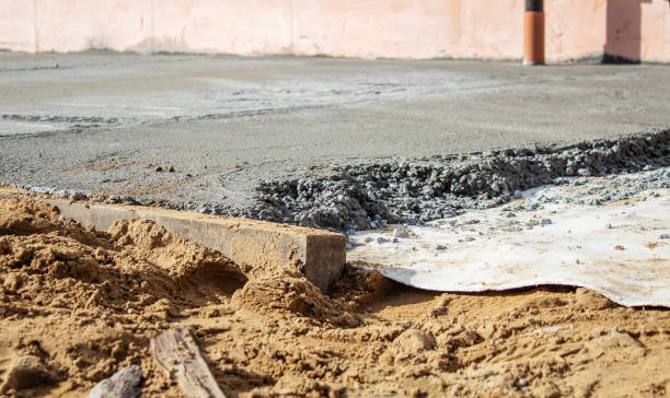 istock concrete pavement near the new building 1150889965