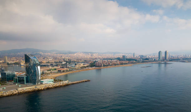 istock Aerial view of Barceloneta 1150891503