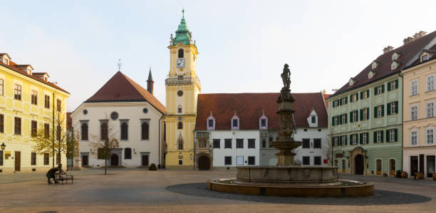 istock Historical center of Bratislava with Main Square 1150893881