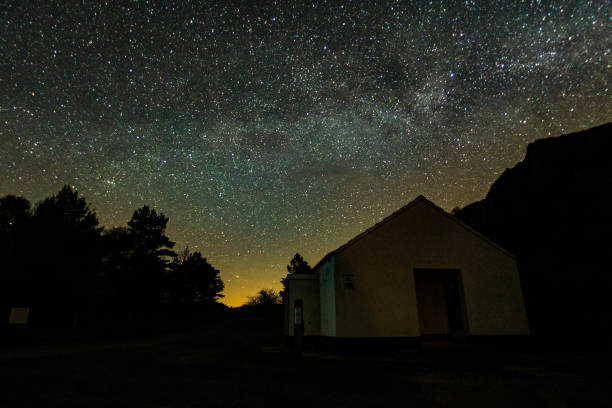 istock Dark starry sky over remote Welsh countryside 1150895608