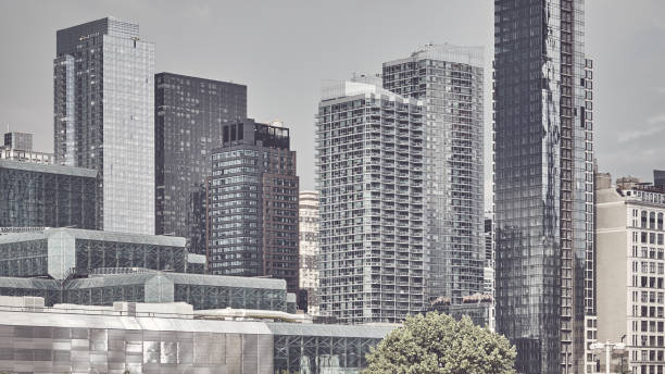 istock Manhattan cityscape, color toning applied, USA 1150896691