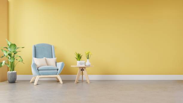 istock Living room interior with fabric armchair 1150897441