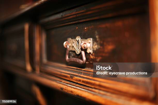 Interior Decor Antique Drawer Stock Photo - Download Image Now - Furniture, Handle, Old-fashioned