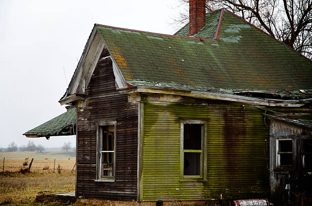 istock rural homestead scenes - deserted house 115089995