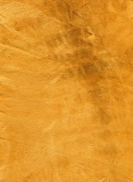 Leather material from a chamois leather cloth