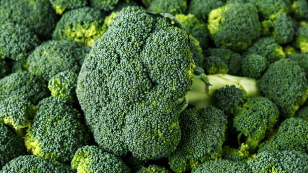 istock Healthy Fresh Green raw Broccoli. background, texture. 1150913676