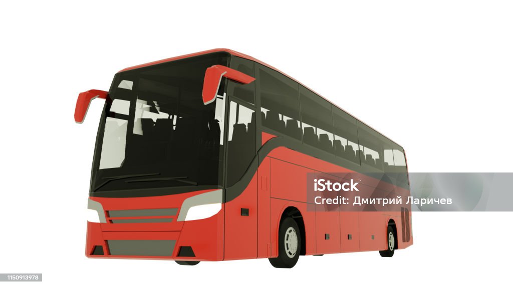 Tour Red Bus Mock-Up 3D illustration Tour Red Bus Mock-Up 3D illustration. Bus Stock Photo