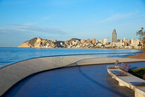 Benidorm Poniente beach in Alicante Spain
