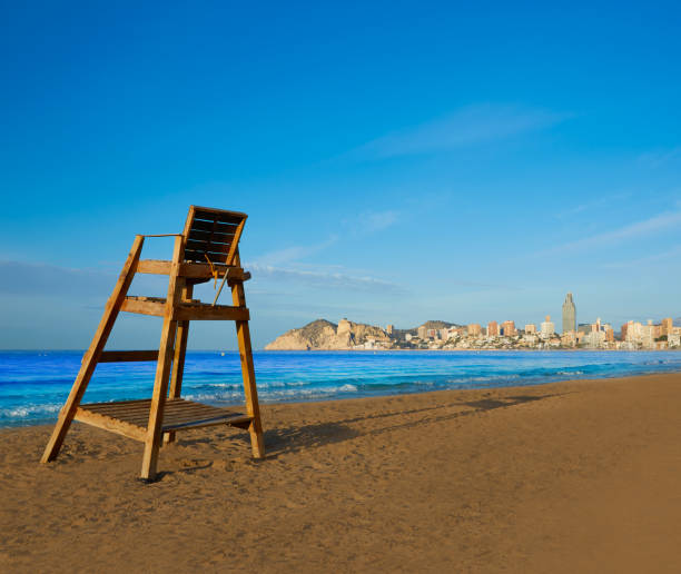 istock Benidorm Poniente Beach Watchtower seat Alicante 1150917150