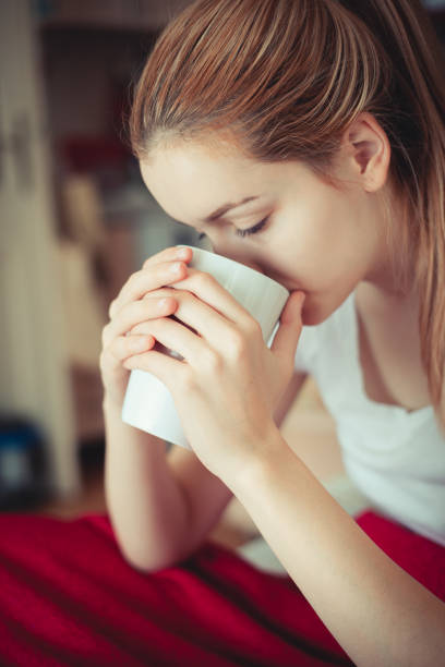 istock Young woman in a process of healing - fights illness 1150924262