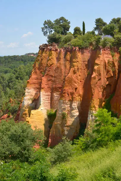 Photo of The ochre at Roussillon in France