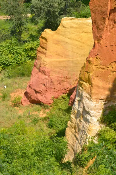 Photo of The ochre at Roussillon in France