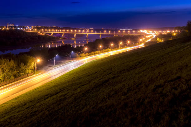 istock Moving car in city at night. 1150932985