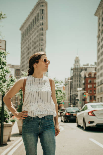 istock Woman visiting New York 1150935898