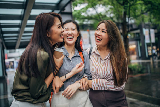 istock Charming Taiwanese women laughing together 1150936865