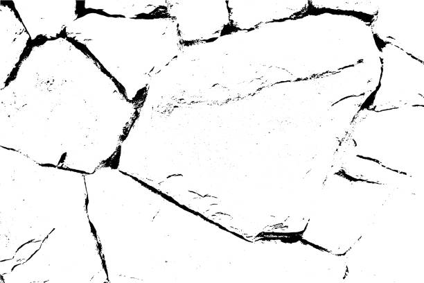 ilustrações, clipart, desenhos animados e ícones de superfície velha de pedra, textura do vetor, fundo abstrato. - abstract aging process backgrounds brick