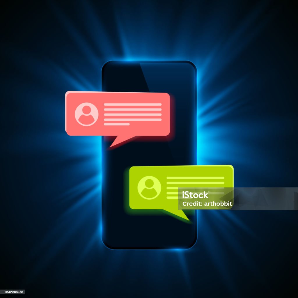 Message Text Stock Phone Text Message Stock Illustration - Download Image Now - Advice ...