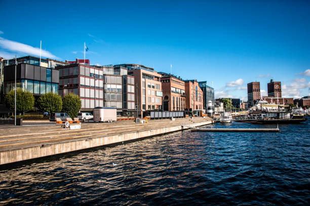 istock Radhus And Pier In Downtown Oslo, Norway 1150949513