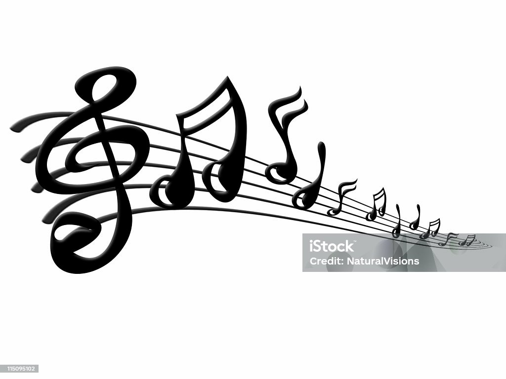 Note musicali - Foto stock royalty-free di Cantare