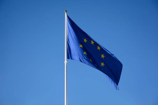 Europe Union Flag stock photo