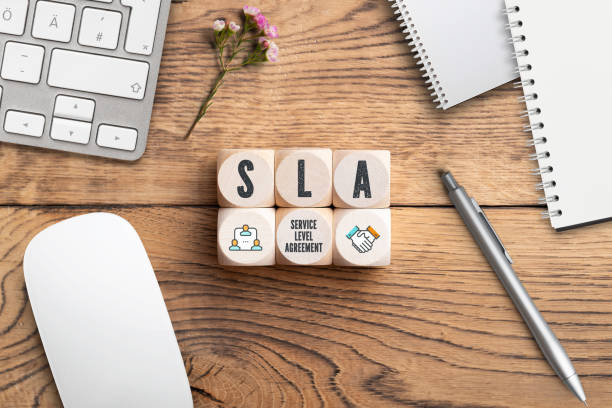 istock cubes with acronym SLA for 
