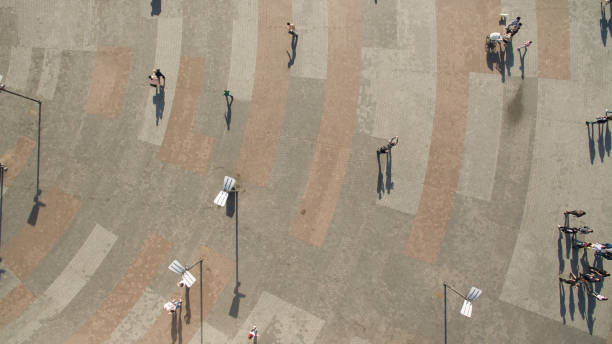 istock Modern life and rest in the city, top view. 1150954847