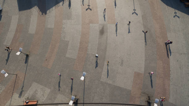 istock Modern life and rest in the city, top view. 1150954948