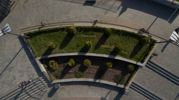istock Modern life and rest in the city, top view. 1150955105